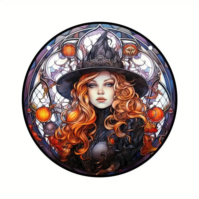 Witch's Window Magic" Stained Glass Sun-catcher.