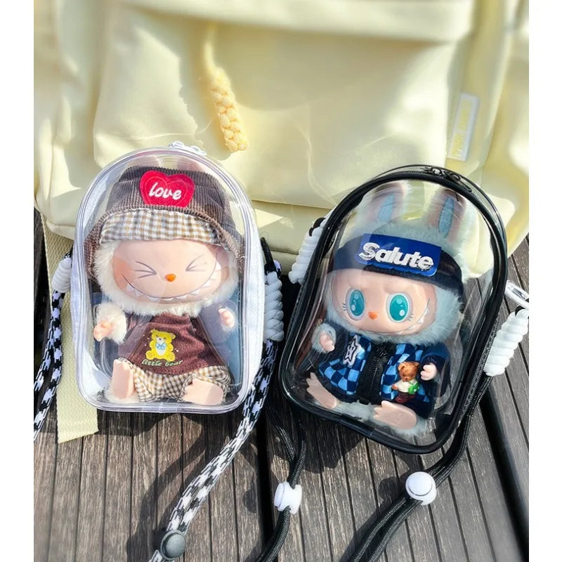 Labubu Transparent Carry Case & Display Bag