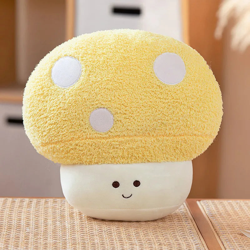 Kawaii Mushroom Plush Toy - Soft Stuffed Pillow & Home Decor