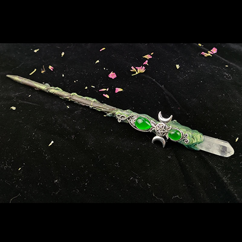 Triple Moon Goddess" Magic Wands
