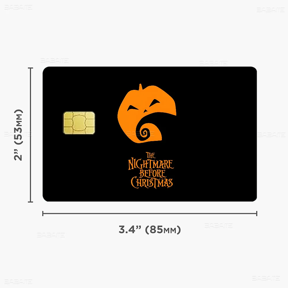 The Nightmare Before Christmas Credit Card Skin Stickers - Waterproof Protection Set