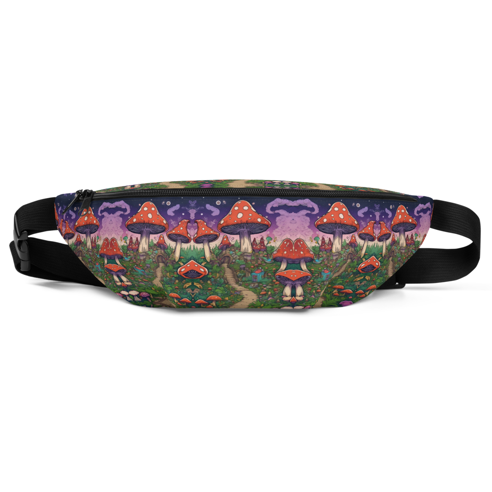 Mushroom and leaf design Fanny Pack
