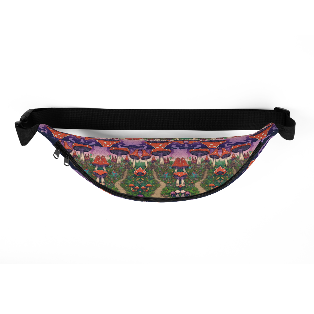 Mushroom and leaf design Fanny Pack