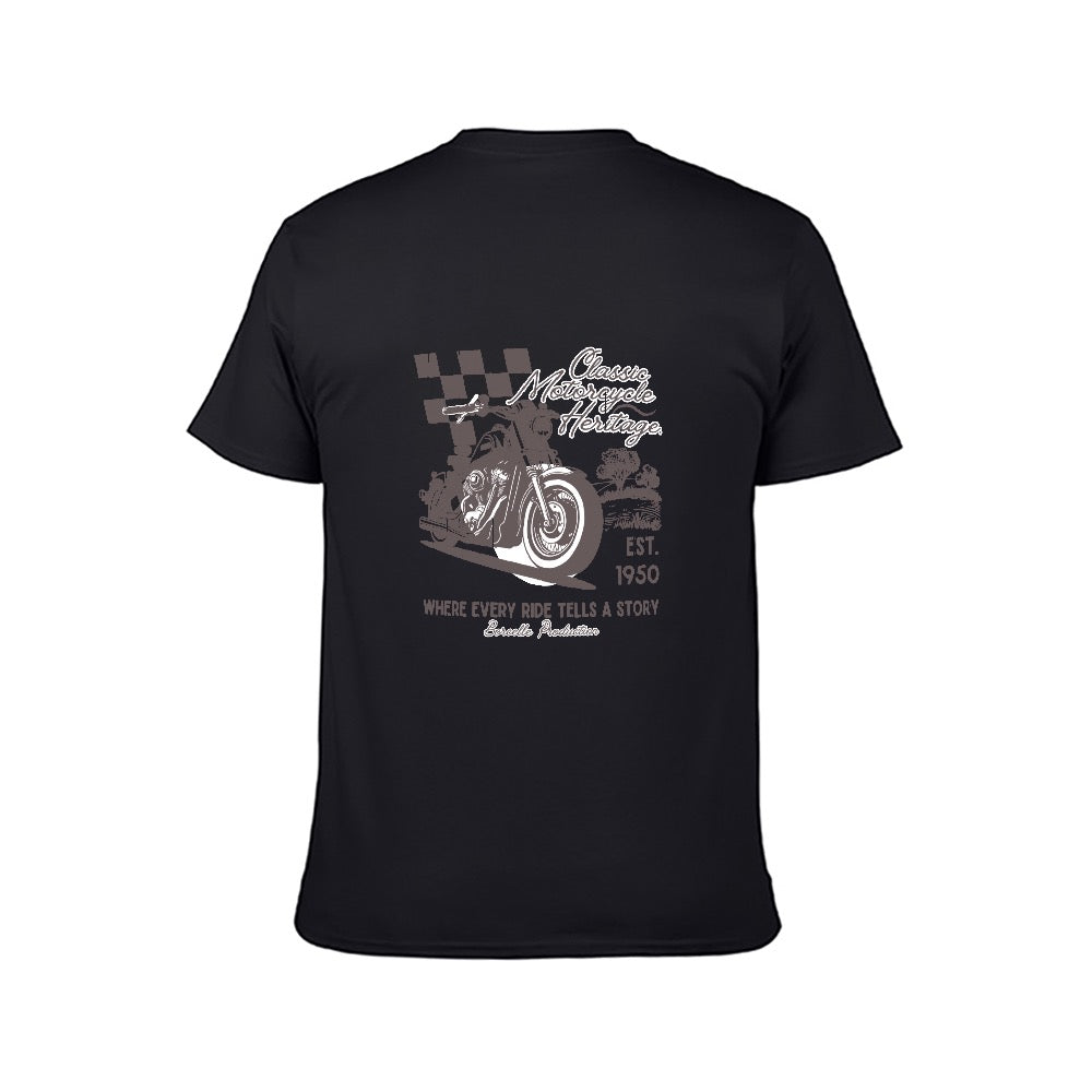 Men's Classic Motorcycle Heritage T-Shirt - Vintage Racing