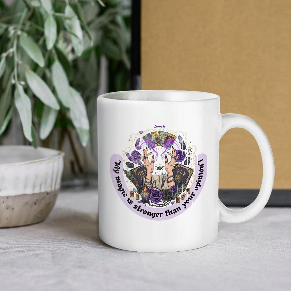 My Magic Is Stronger Than Your Opinion Mug - Witchy Empowerment