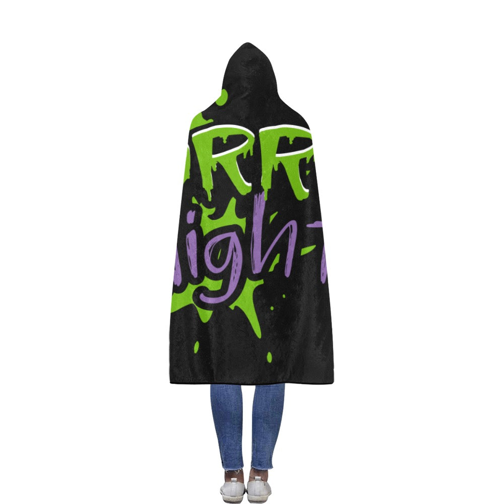 Horror Night Hooded Blanket - Embrace the Darkness in Comfort