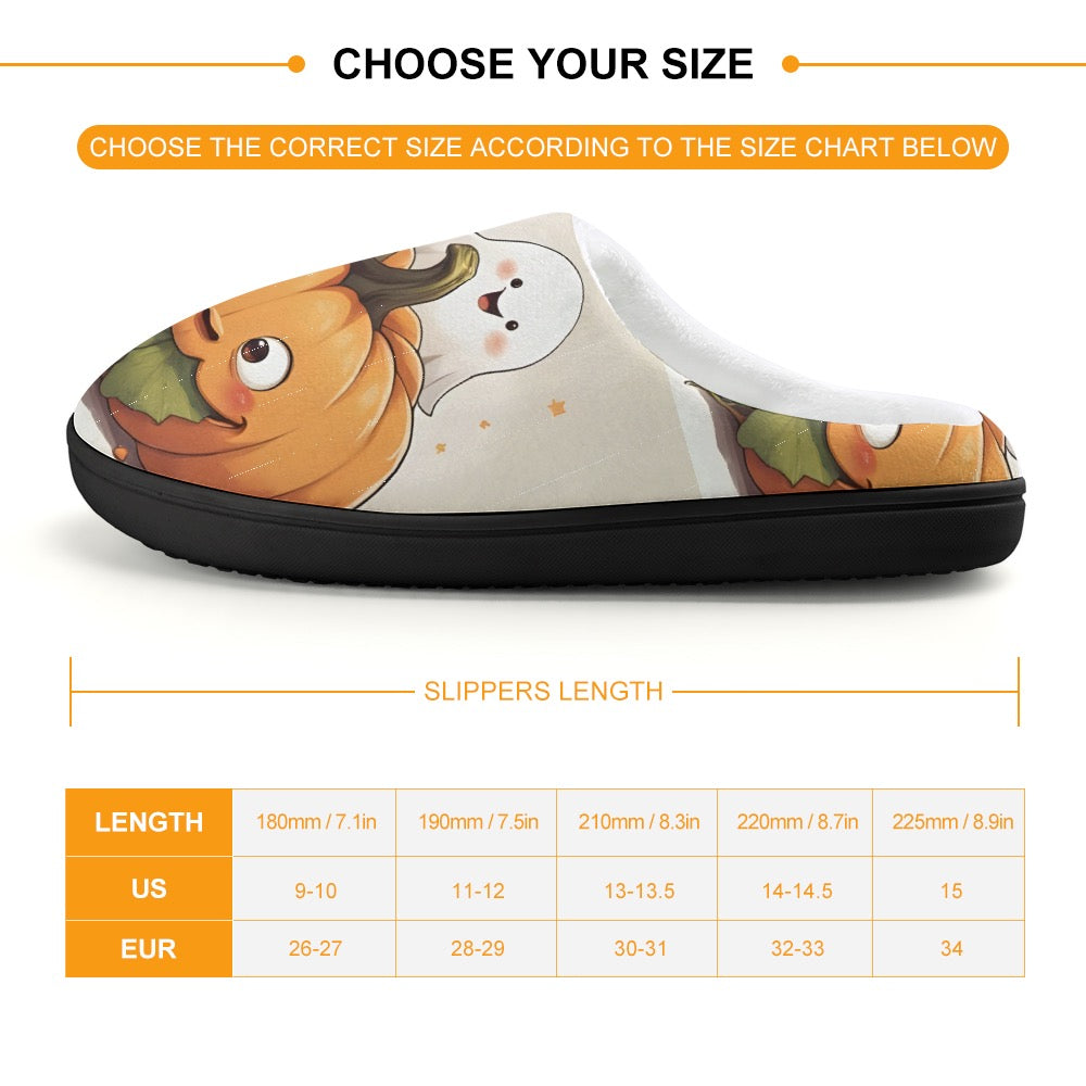 Magical Pumpkin & Ghost Children's Slippers