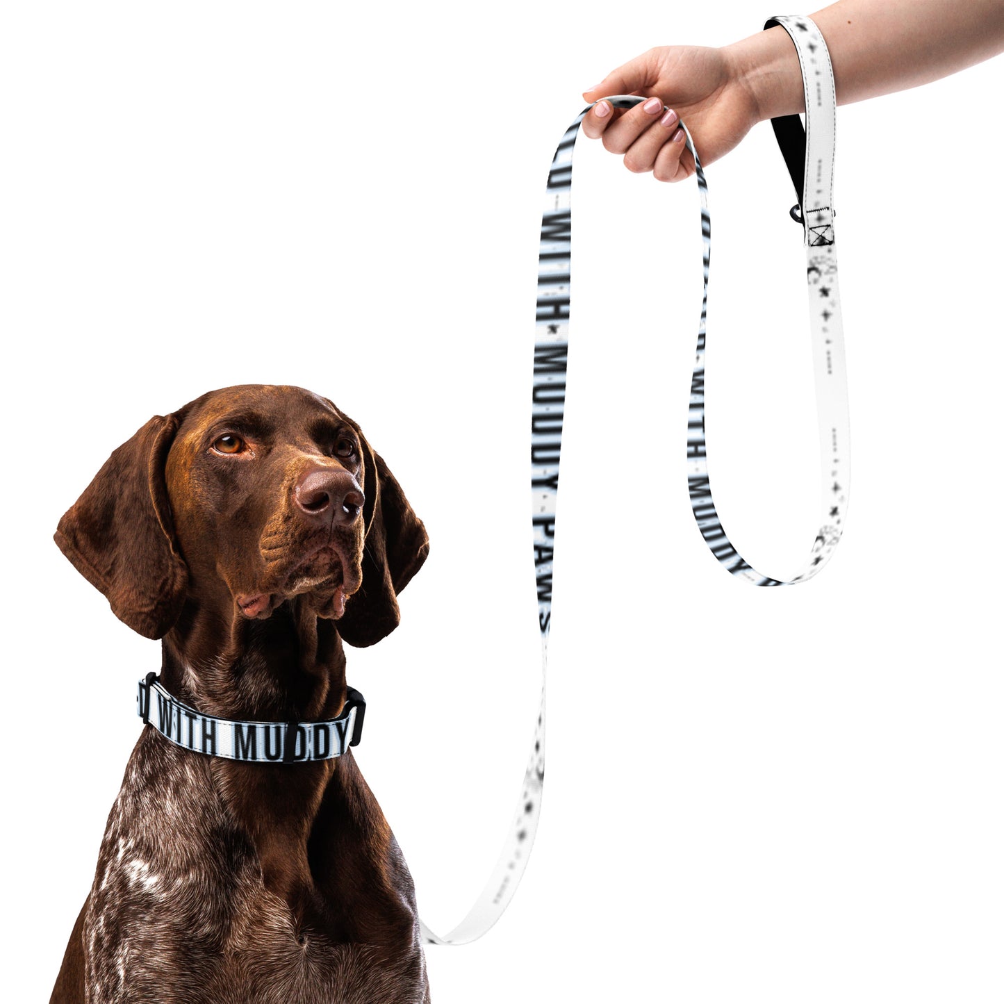 Moon Child with Muddy Paws - Celestial Pet Collar & Leash Set