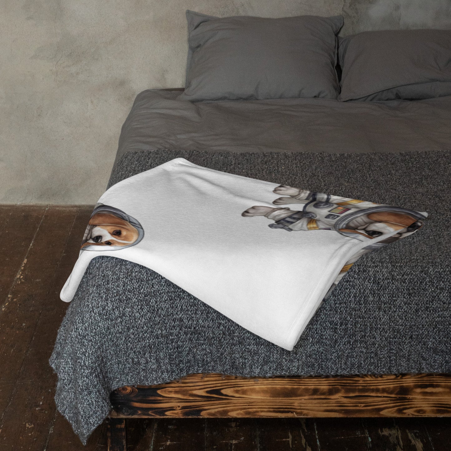 Weltraum-Beagle Fleecedecke