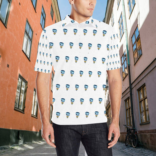 Men's Spooky Cutie zombie Polo Shirt