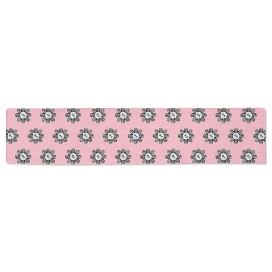 "Skull Daisy Dreams" Table Runner - Where Gothic Meets Garden Party