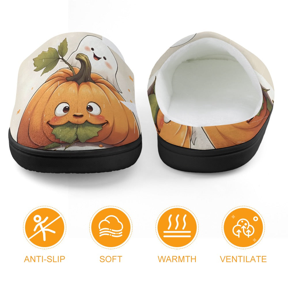 Magical Pumpkin & Ghost Children's Slippers
