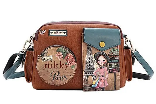 Nicole Lee USA Multi Pocket Messenger Bag