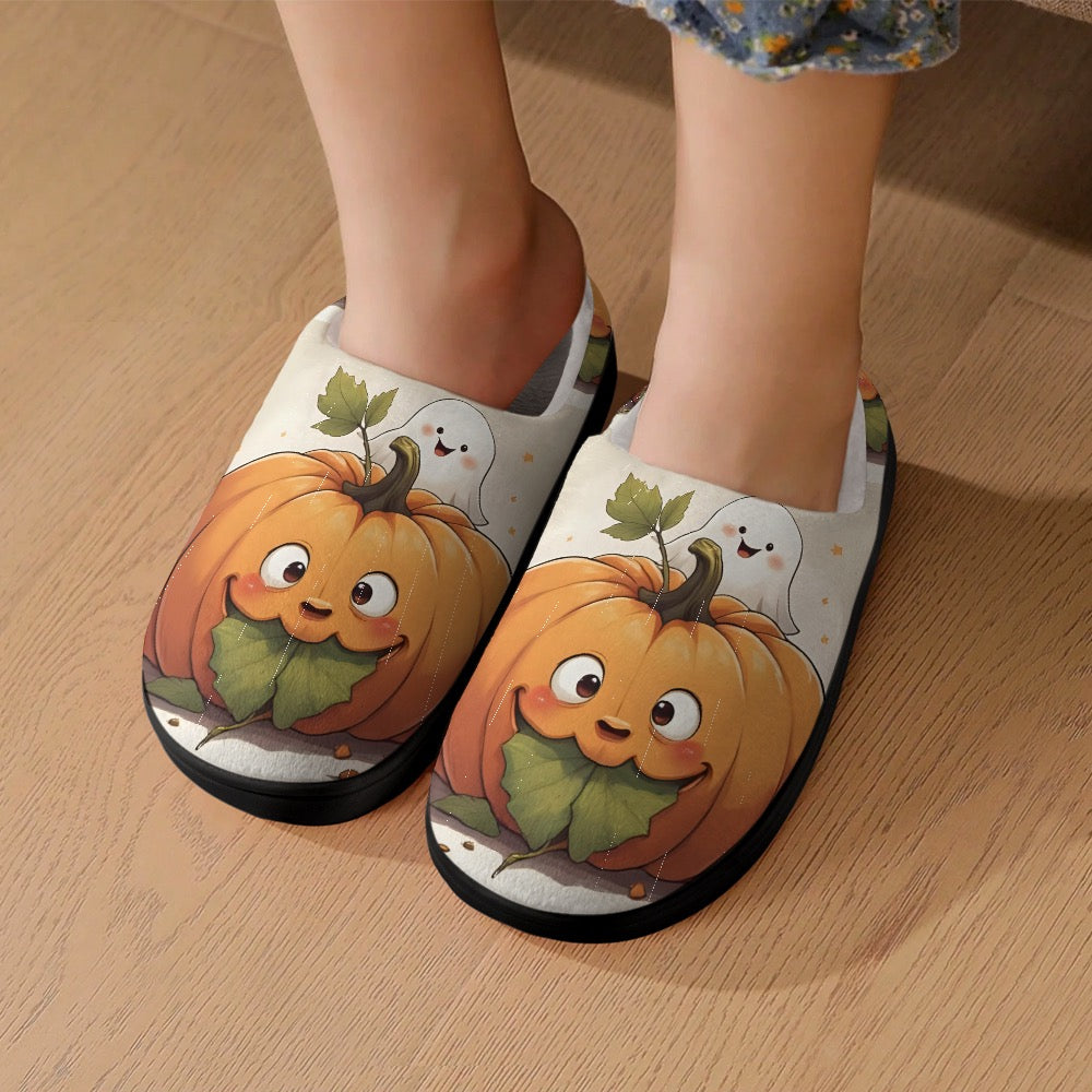 Magical Pumpkin & Ghost Children's Slippers