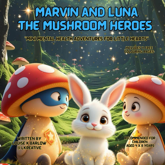 Marvin and Luna the mushroom Hero’s