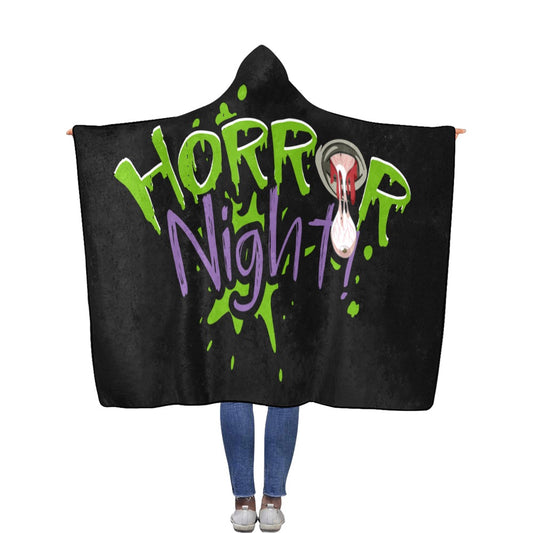 Horror Night Hooded Blanket - Embrace the Darkness in Comfort