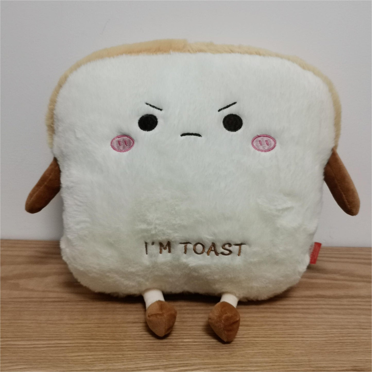 Cozy Toast Plush Pillow