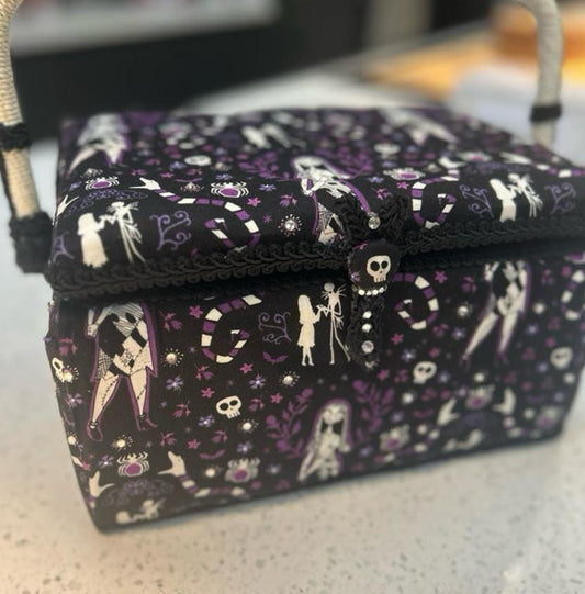 "Enchanted Gothic Sewing Box - Nightmare Before Christmas Inspired"