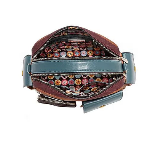 Nicole Lee USA Multi Pocket Messenger Bag