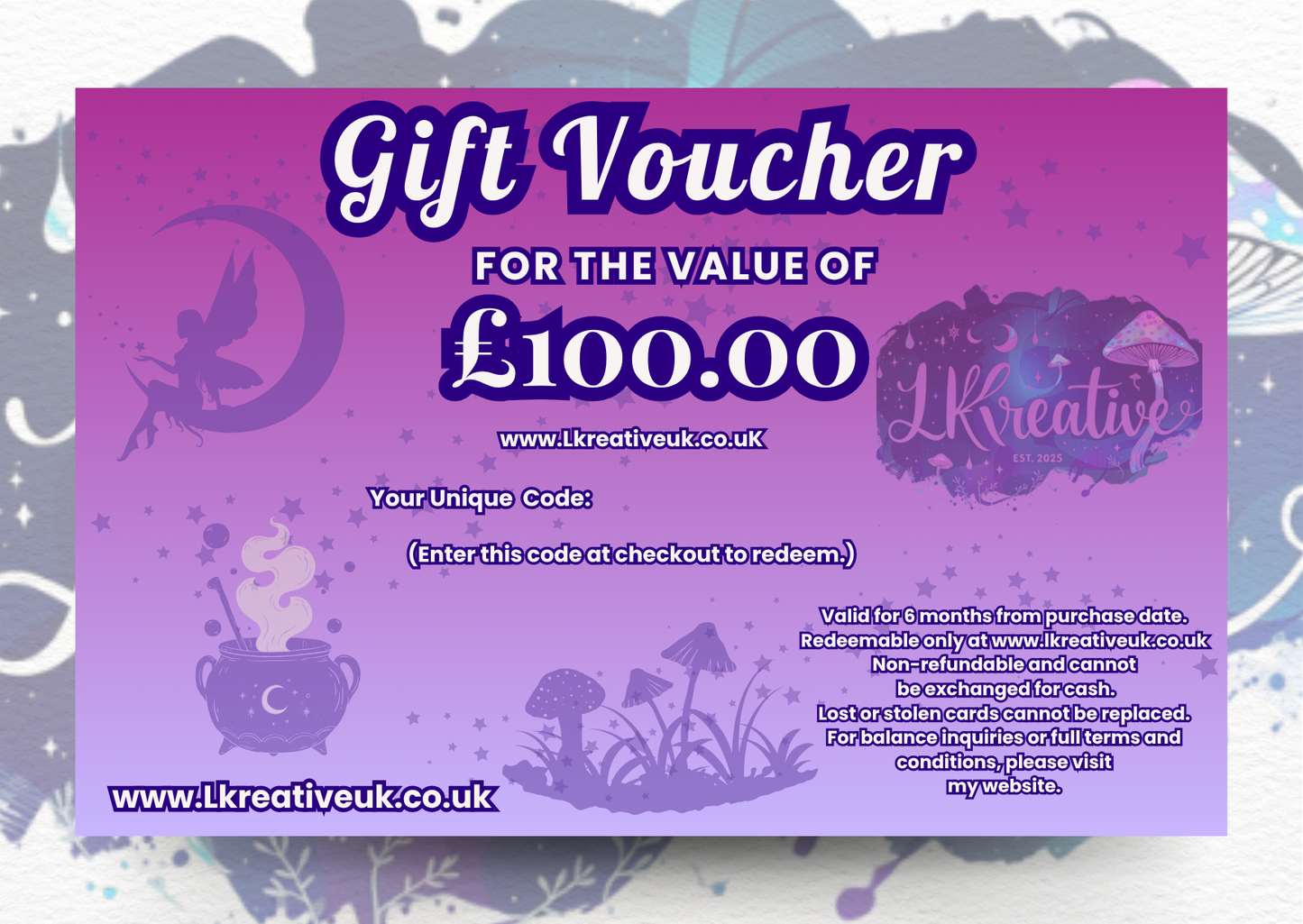 Lkreative Magical Gift Cards - Spend & Smile.