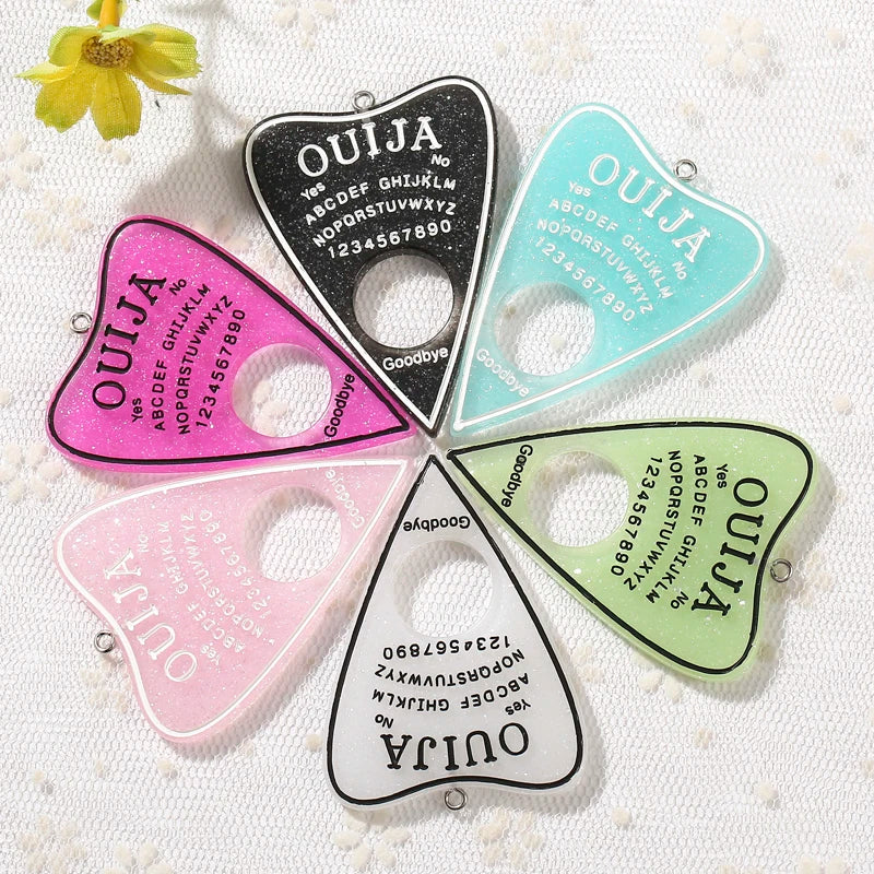 Ouija Planchette Charms - "Mystic Messages" Jewellery Collection (10-Piece Set)