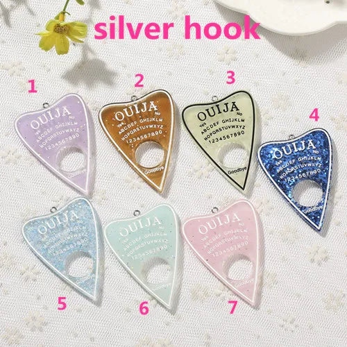 Ouija Planchette Charms - "Mystic Messages" Jewellery Collection (10-Piece Set)