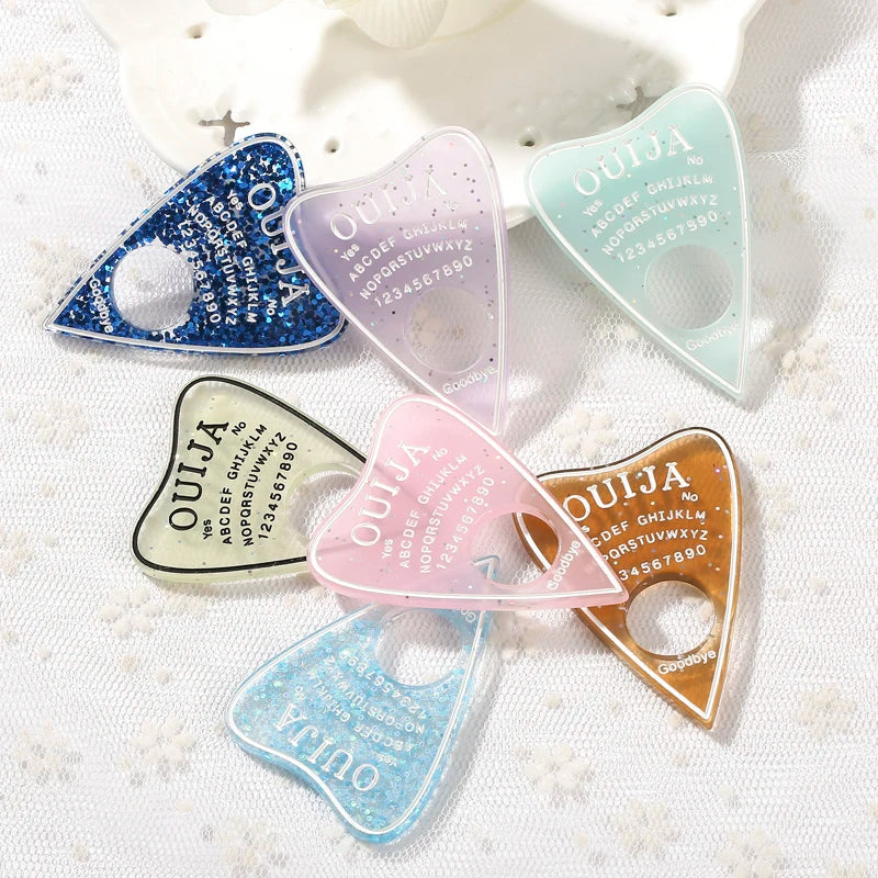 Ouija Planchette Charms - "Mystic Messages" Jewellery Collection (10-Piece Set)