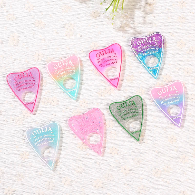 Ouija Planchette Charms - "Mystic Messages" Jewellery Collection (10-Piece Set)