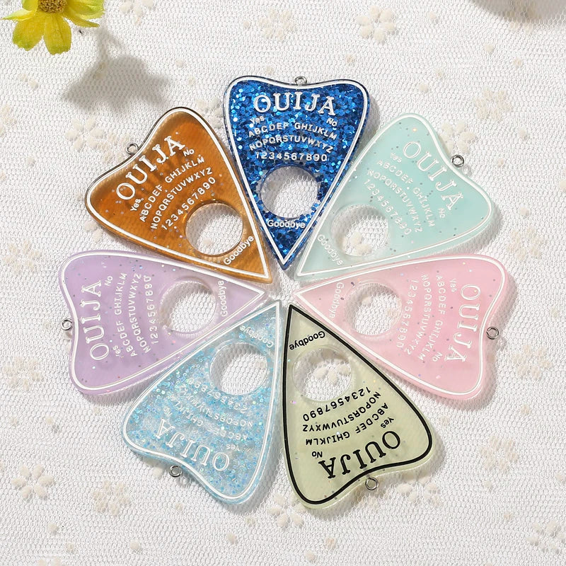 Ouija Planchette Charms - "Mystic Messages" Jewellery Collection (10-Piece Set)