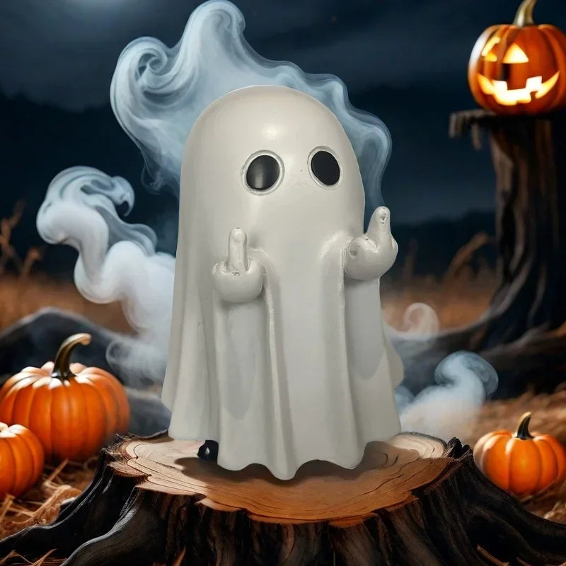 Enchanting Resin Ghost Figurine - Mystical Home Decor