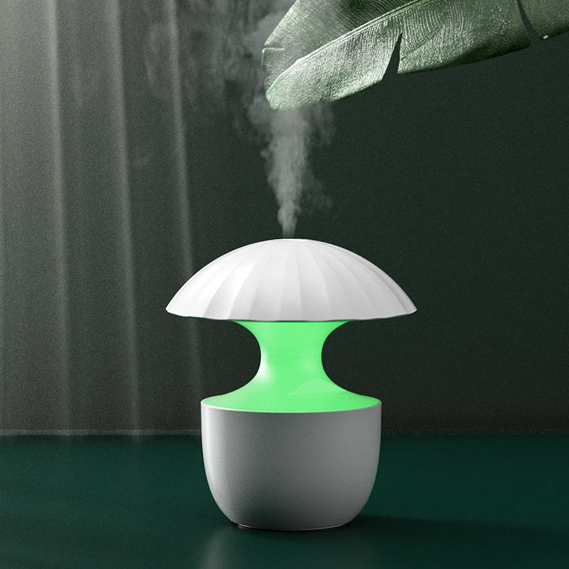 Mushroom Cartoon Air Humidifier 300ml USB Essential Oil Aroma Diffuser Colorful Lighting Cute Mushroom House Desktop Decoration