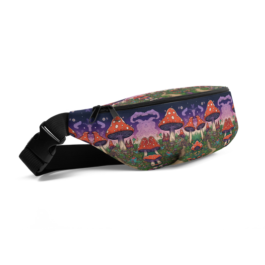 Mushroom and leaf design Fanny Pack