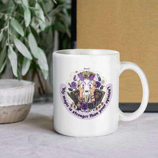 My Magic Is Stronger Than Your Opinion Mug - Witchy Empowerment