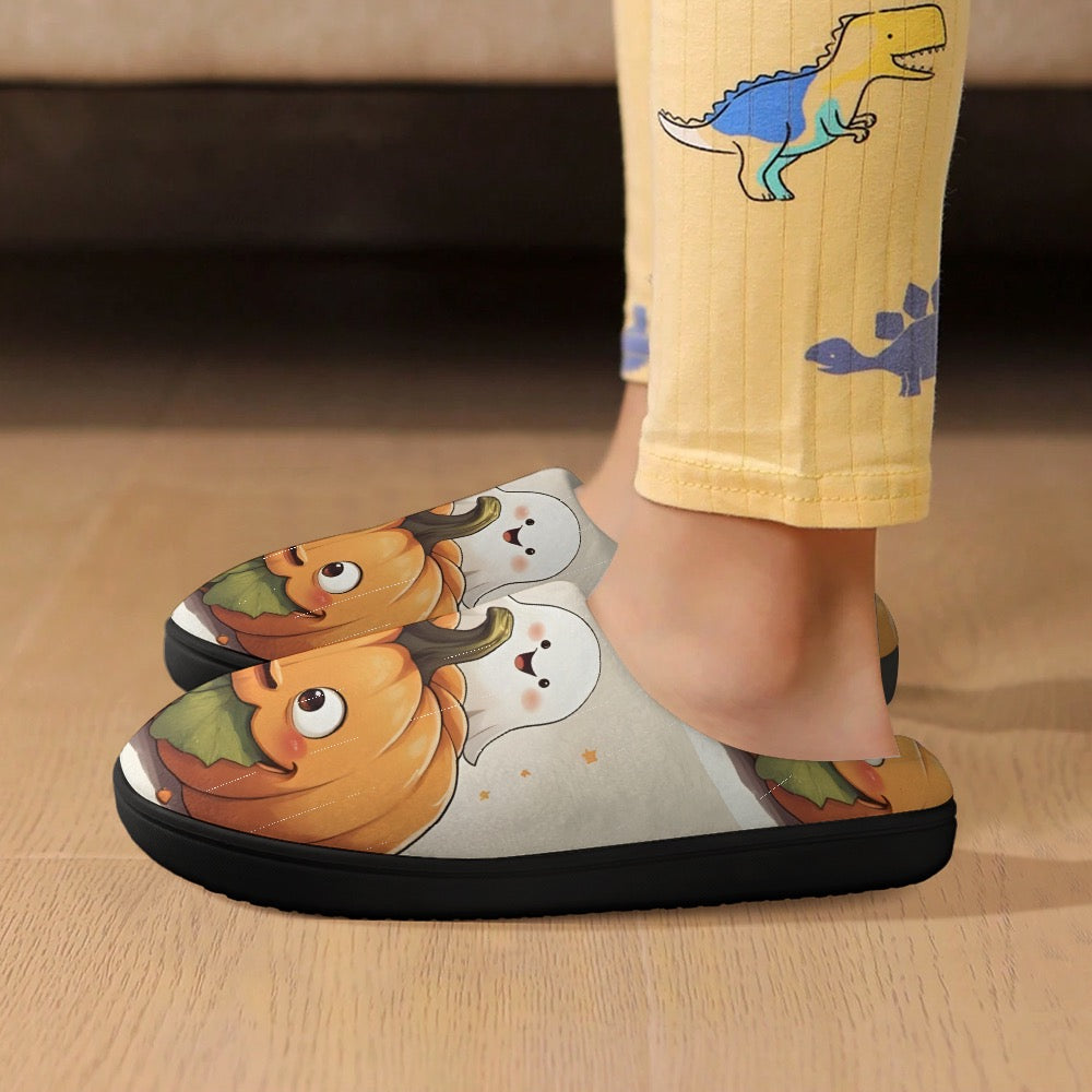 Magical Pumpkin & Ghost Children's Slippers