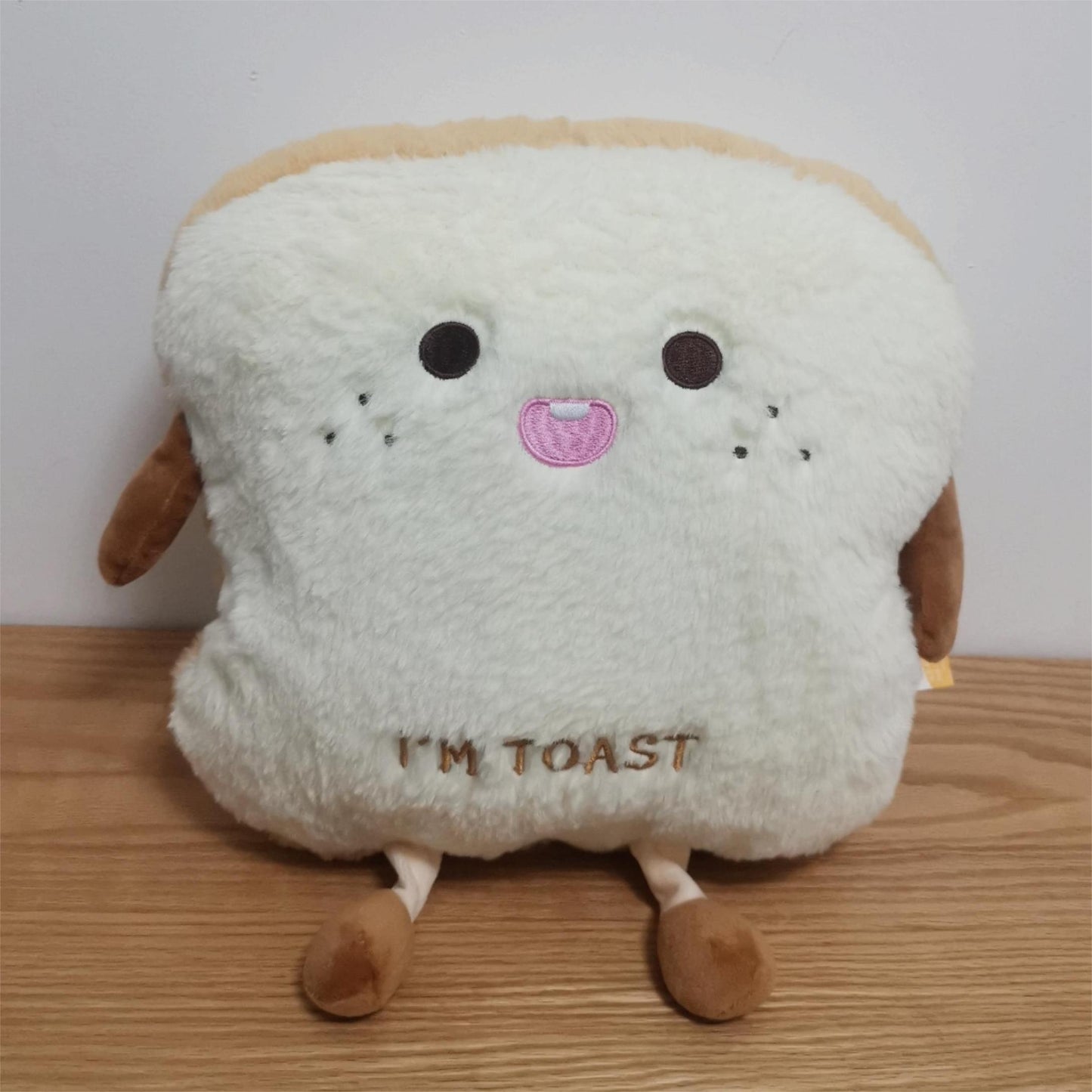 Cozy Toast Plush Pillow
