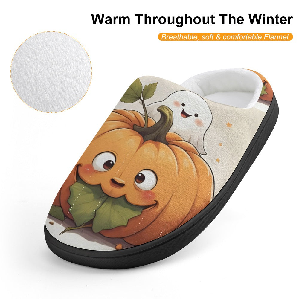 Magical Pumpkin & Ghost Children's Slippers